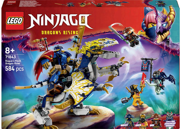 LEGO NINJAGO Rogue's Mech Dragon Rider Set 71843 - authentic LEGO building set