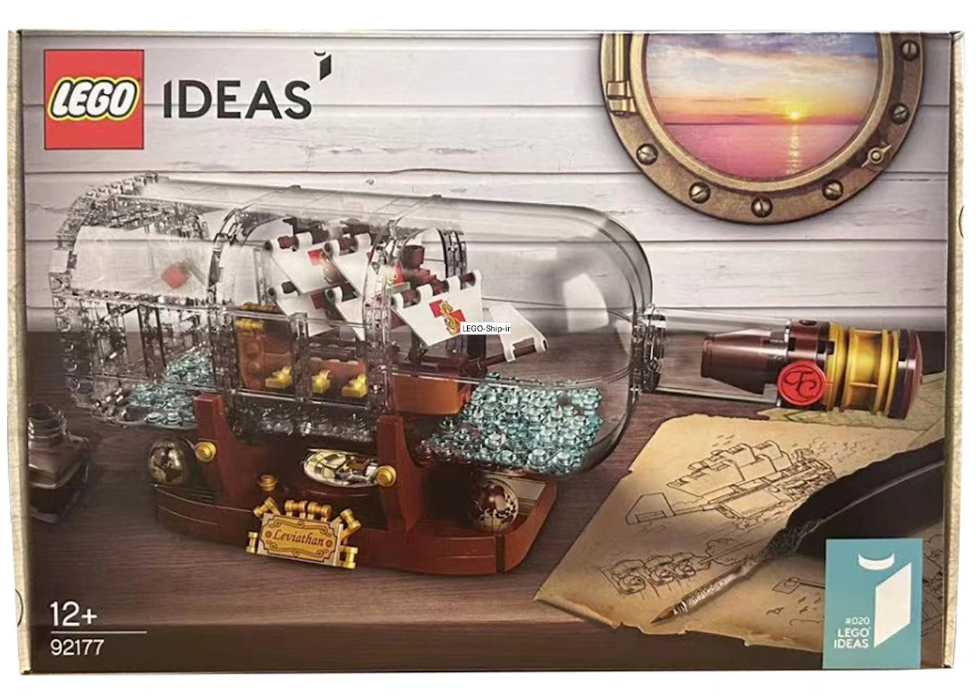 LEGO Ideas Ship in a Bottle Set 92177 - vue 360