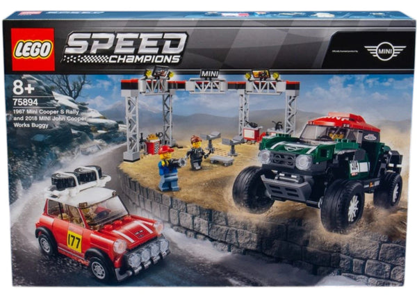 LEGO Speed Champions 1967 Mini Cooper S Rally & 2018 Mini John Cooper Works Buggy Set 75894 - authentic LEGO building set