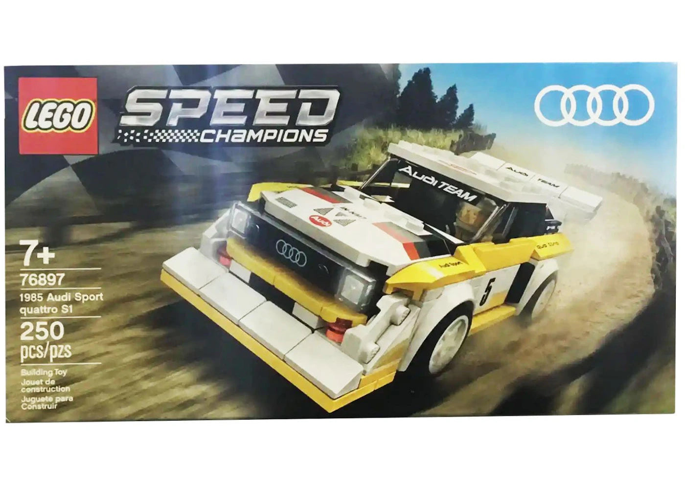LEGO Speed Champions 1985 Audi Sport Quattro S1 Set 76897 - vue 360