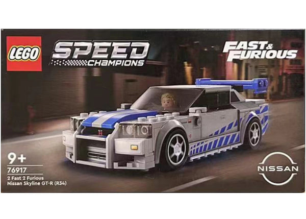LEGO Speed Champions 2 Fast 2 Furious Nissan Skyline GT-R (R34) Set 76917 - authentic LEGO building set