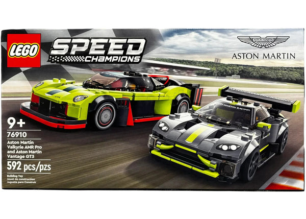 LEGO Speed Champions Aston Martin Valkyrie AMR Pro and Aston Martin Vantage GT3 Set 76910 - authentic LEGO building set