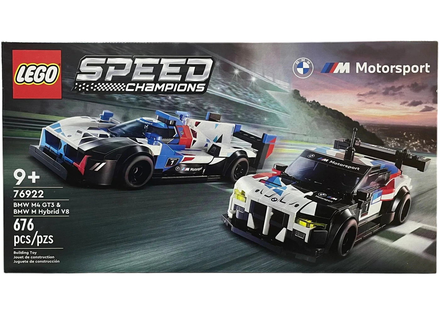 LEGO Speed Champions BMW M4 GT3 & BMW M Hybrid V8 Race Cars Set 76922