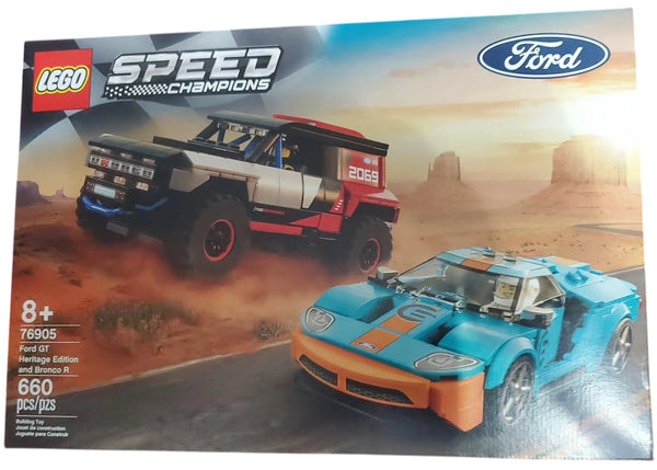 LEGO Speed Champions Ford GT Heritage Edition and Bronco R Set 76905 - authentic LEGO building set