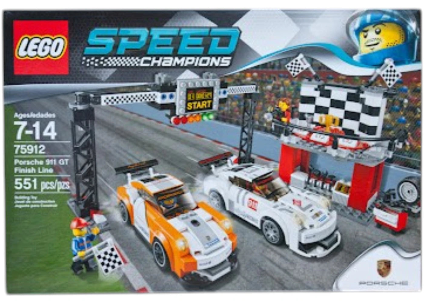 LEGO Speed Champions Porsche 911 GT Finish Line Set 75912