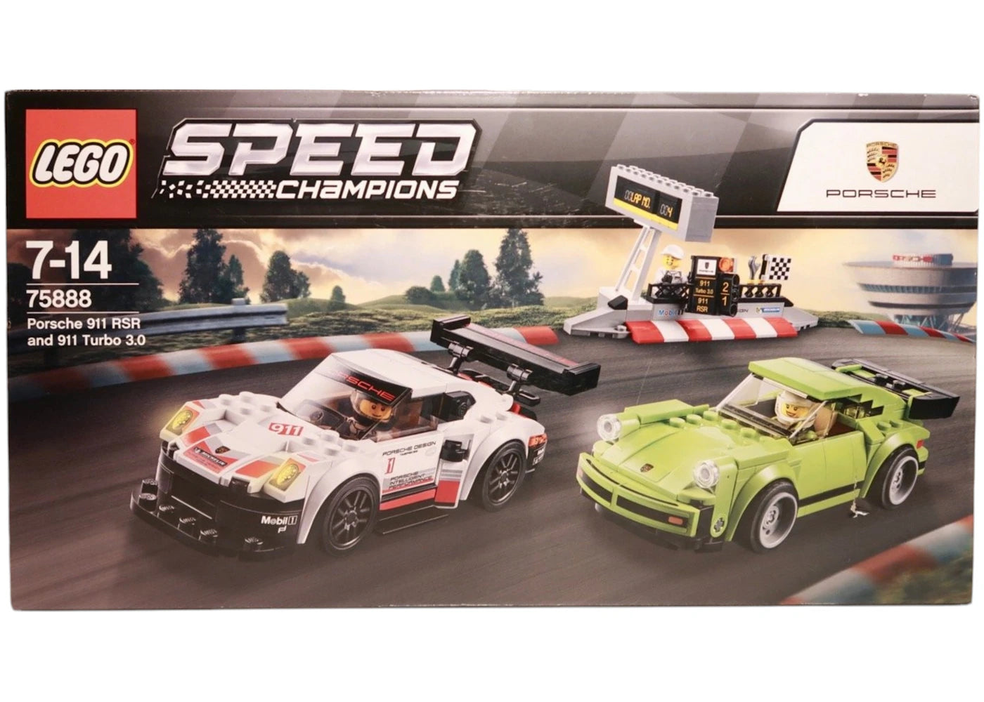 LEGO Speed Champions Porsche 911 RSR and 911 Turbo 3 Set 75888 - vue 360