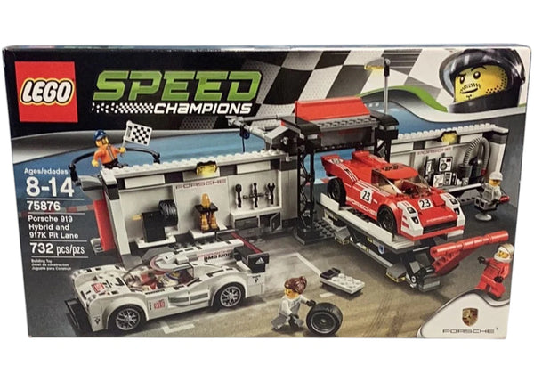 LEGO Speed Champions Porsche 919 Hybrid and 917K Pit Lane Set 75876 - authentic LEGO building set