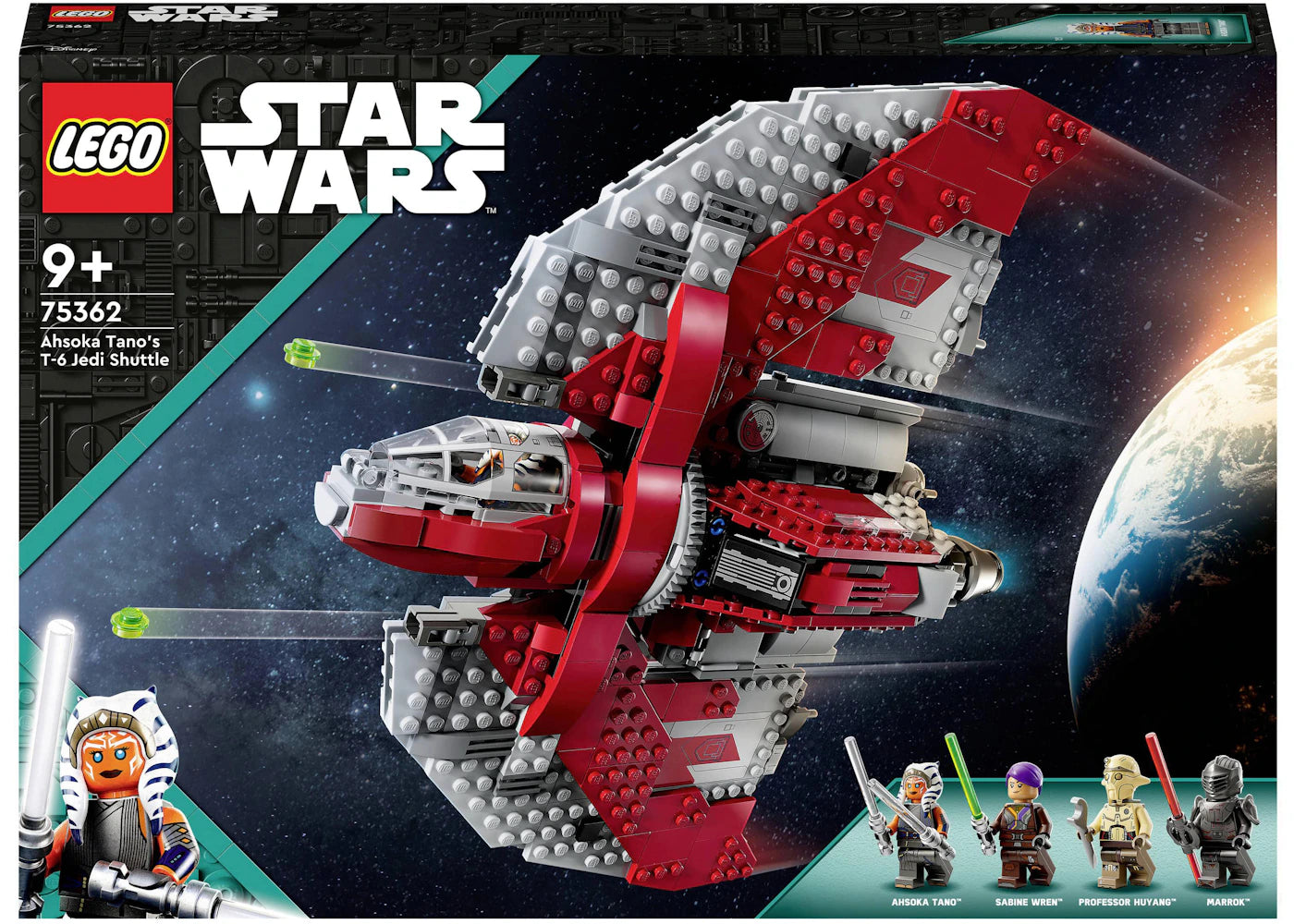 LEGO Star Wars Ahsoka Tano's T-6 Jedi Shuttle Set 75362 - vue 360