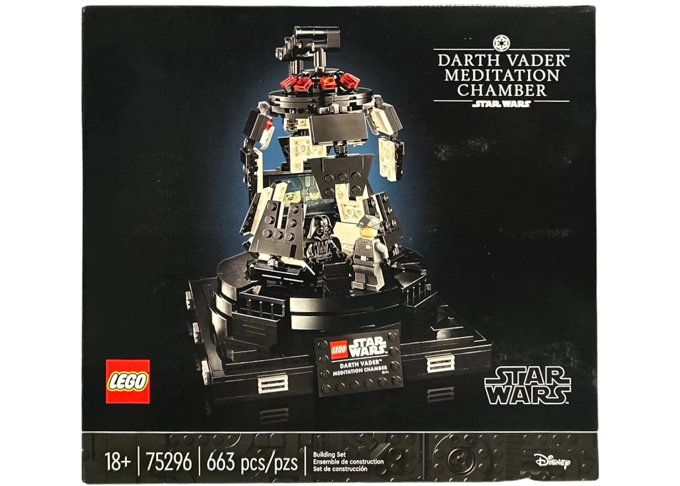 LEGO Star Wars Darth Vader Meditationskammer Set 75296 Schwarz - vue 360