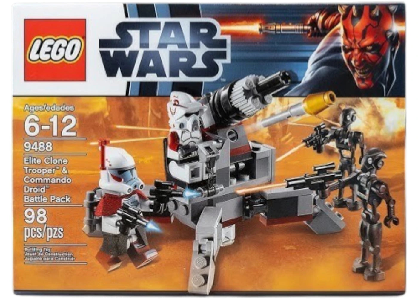 LEGO Star Wars Elite Clone Trooper & Commando Droid Battle Pack Set 9488 - vue 360