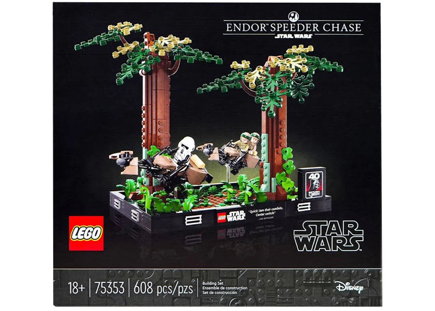 LEGO Star Wars Endor Speeder Chase Diorama Set 75353 - vue 360