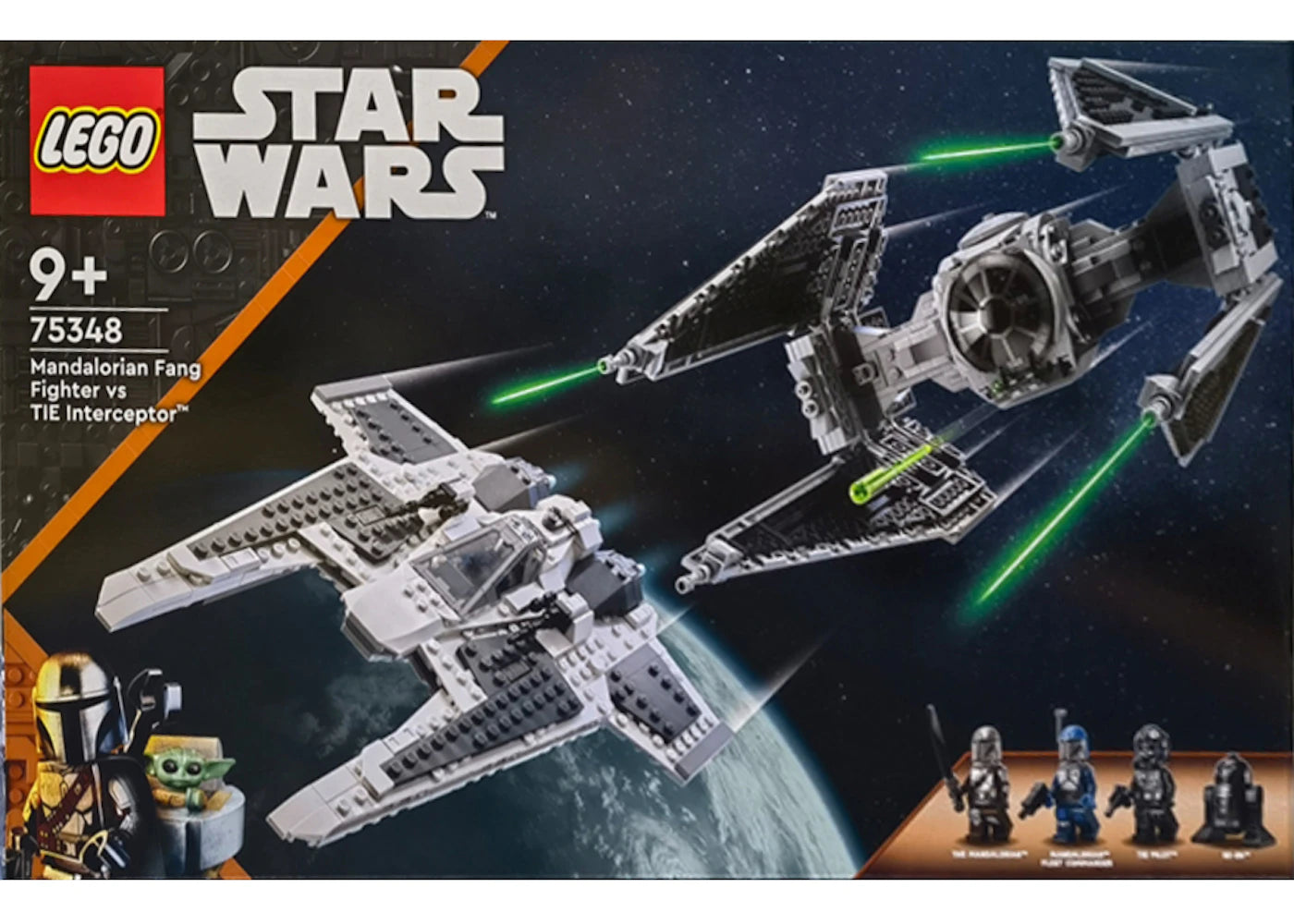 LEGO Star Wars Mandalorian Fang Fighter vs Tie Interceptor Set 75348
