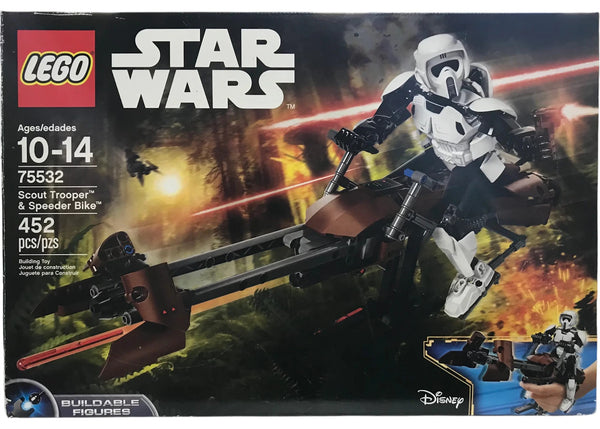 LEGO Star Wars Scout Trooper & Speeder Bike Set 75532 - authentic LEGO building set