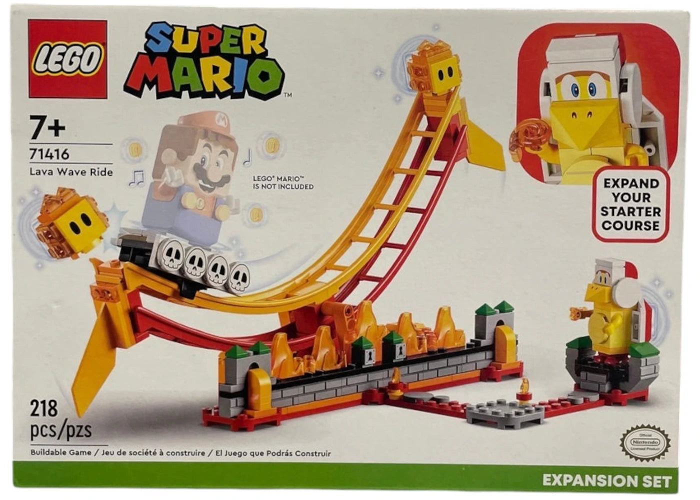 LEGO Super Mario Lava Wave Ride Expansion Set 71416 - vue secondaire A