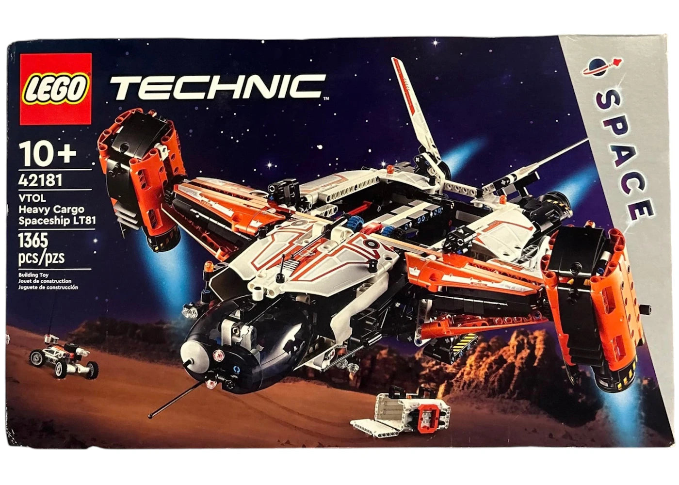 LEGO Technic VTOL Heavy Cargo Spaceship LT81 Set 42181 - vue 360