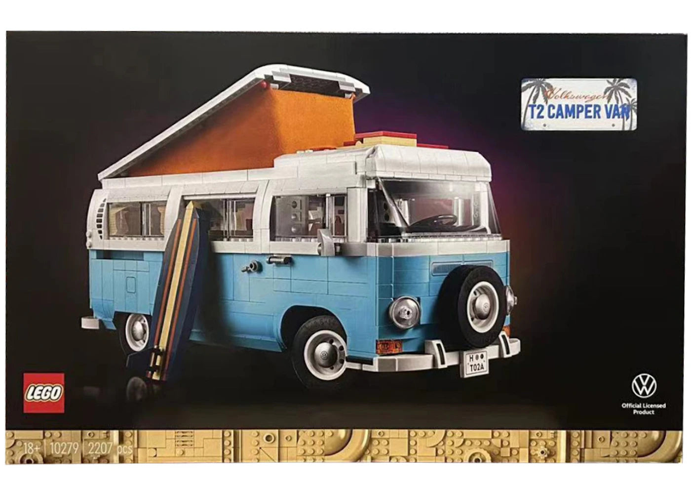 LEGO Volkswagen T2 Camper Van Set 10279 Blue/White