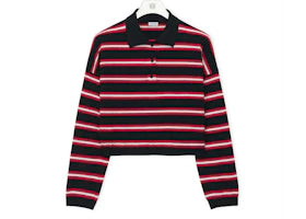 LOEWE Polo Sweater in Wool Black - vue 360