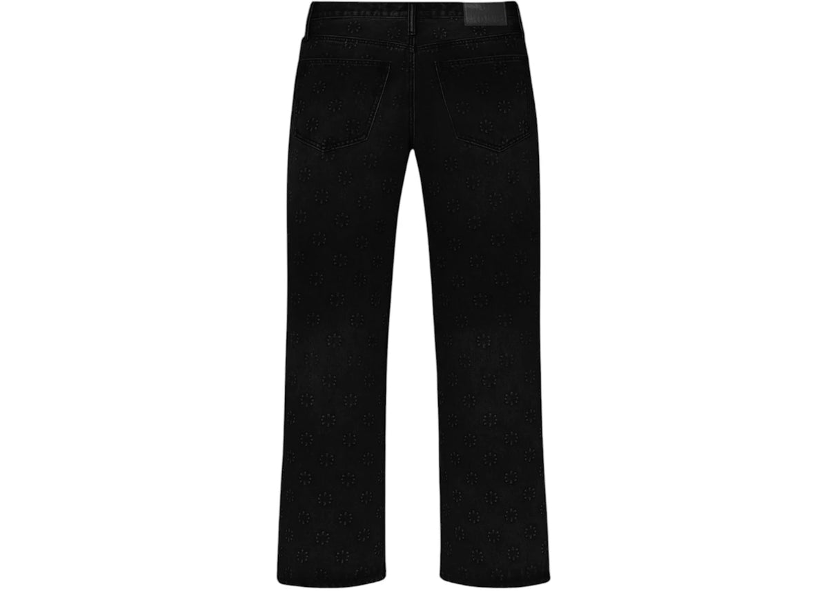 LOSTSHDWS x ComplexCon Embossed Logo Denim Pant Jet Black - vue secondaire B