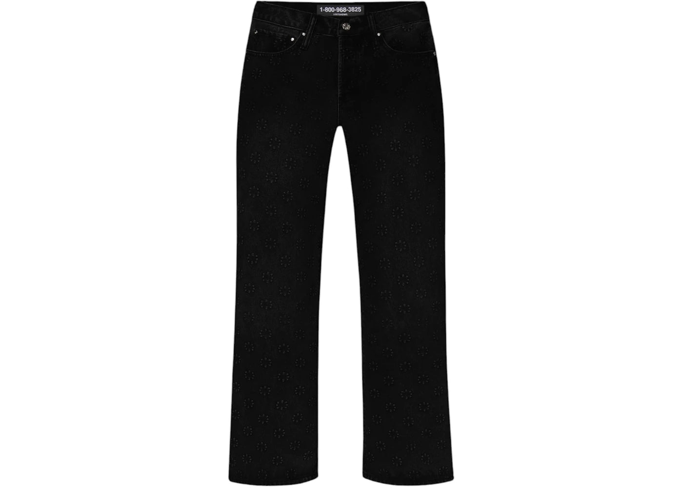LOSTSHDWS x ComplexCon Embossed Logo Denim Pant Jet Black - vue secondaire A