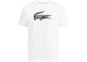 Lacoste Ultra Dry Xxl Logo Sport T-shirt White Black