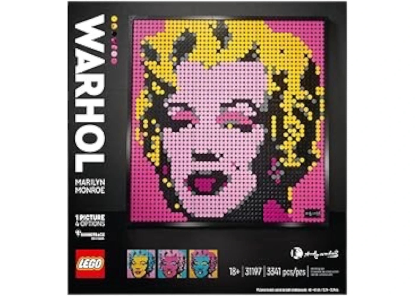 LEGO Andy Warhol Marilyn Monroe Set 31197 - vue 360