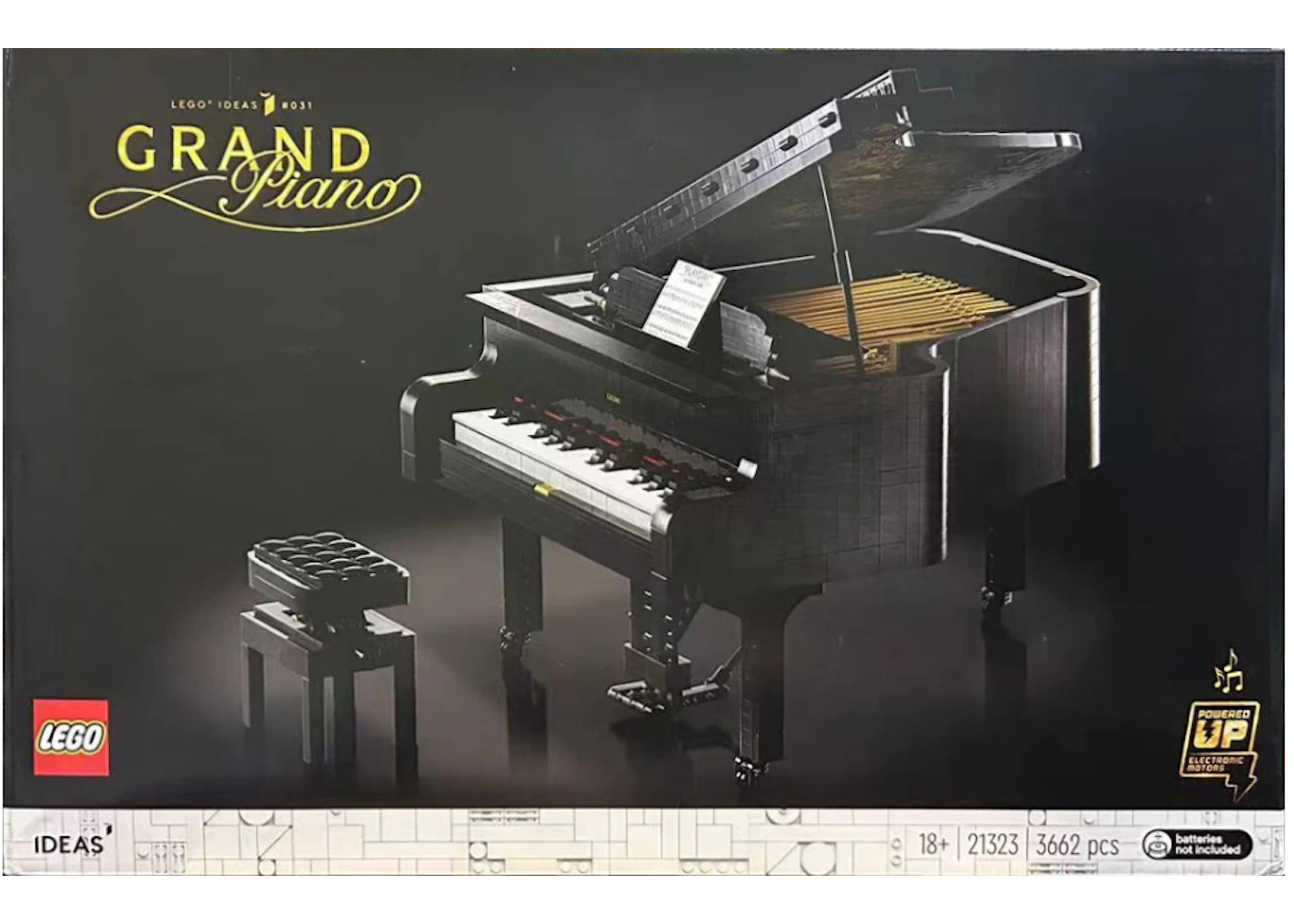LEGO Ideas Grand Piano Set 21323 - vue 360