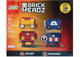 LEGO Brick Headz Iron Man & Captain America SDCC 2016 Exclusive Set 41492 - vue 360