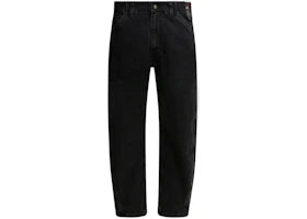 Levis Baggy Barrel Wide Leg Jeans Black - vue 360