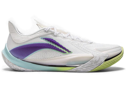 Li-Ning Sonic 13 V2 White Purple Lime - authentic Li-Ning sneakers