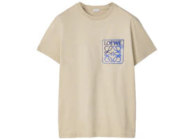 LOEWE Anagram Fake Pocket T-shirt Stone Grey/Navy