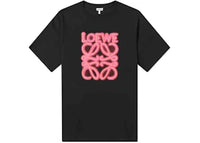 LOEWE Neon T-shirt Black/Fluo Pink