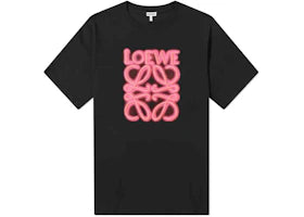 LOEWE Neon T-shirt Black/Fluo Pink