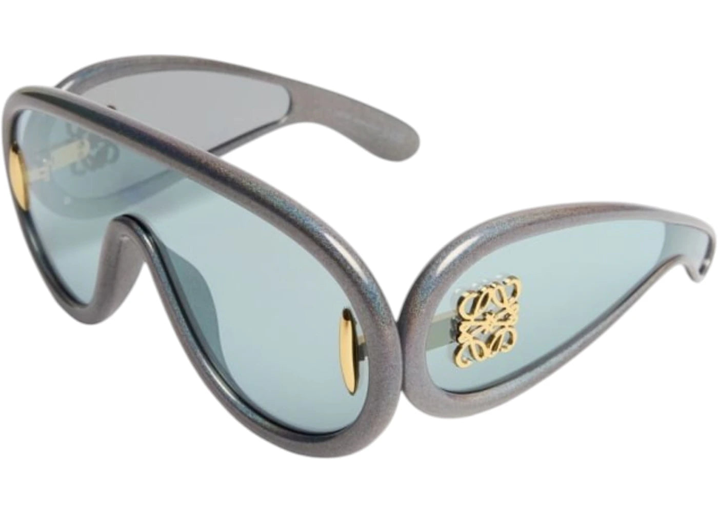 LOEWE Paula's Ibiza Mask Sunglasses Grey/Gold - vue secondaire B