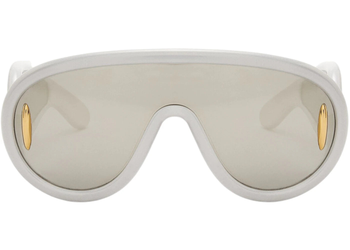 LOEWE Wave Mask Sunglasses White Holographic - vue 360
