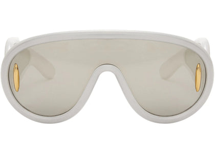 LOEWE Wave Mask Sunglasses White Holographic - authentic LOEWE product