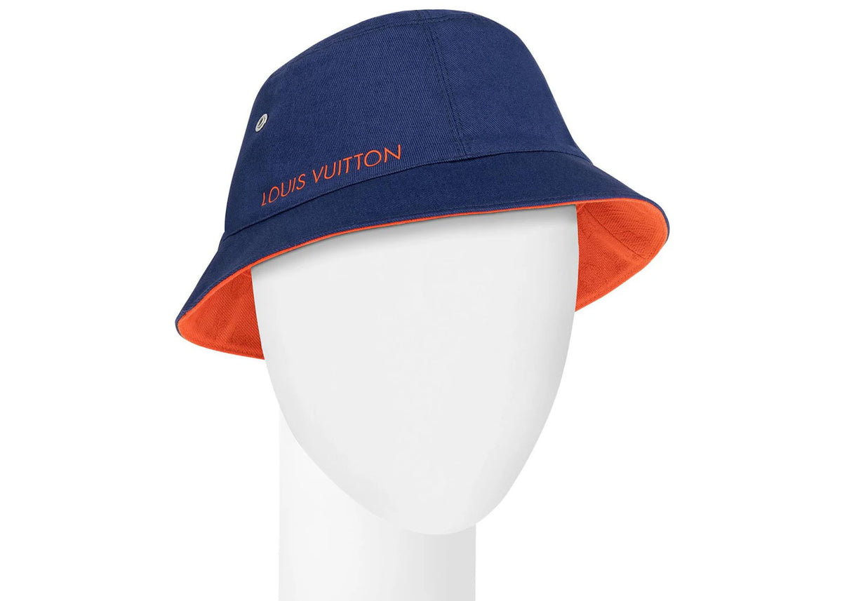 Louis Vuitton Bob Monogram Denim Volcano Orange/Cobalt Blue - vue secondaire B