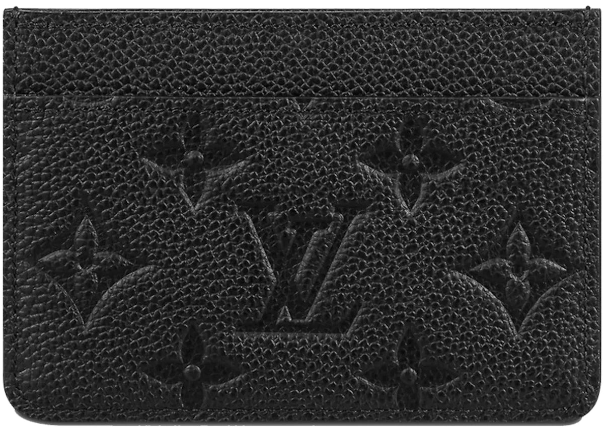 Louis Vuitton Card Holder Monogram Empreinte Black - vue secondaire B