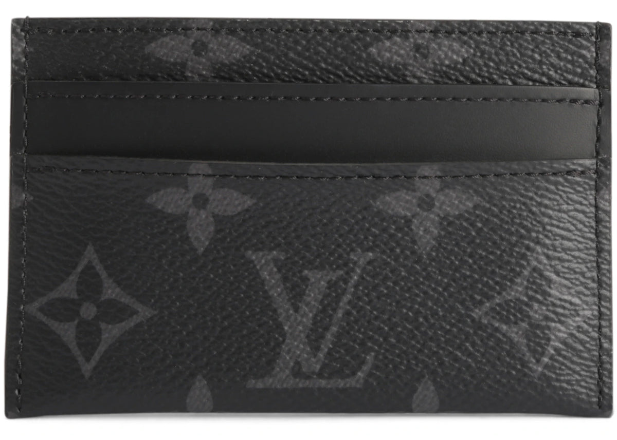 Louis Vuitton Card Holder Porte Cartes Double Monogram Eclipse Black/Grey - vue secondaire A