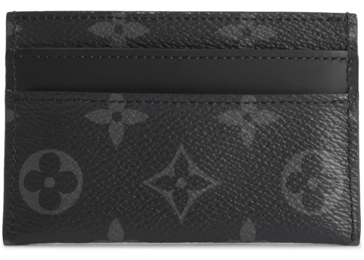 Louis Vuitton Card Holder Porte Cartes Double Monogram Eclipse Black/Grey - vue secondaire B