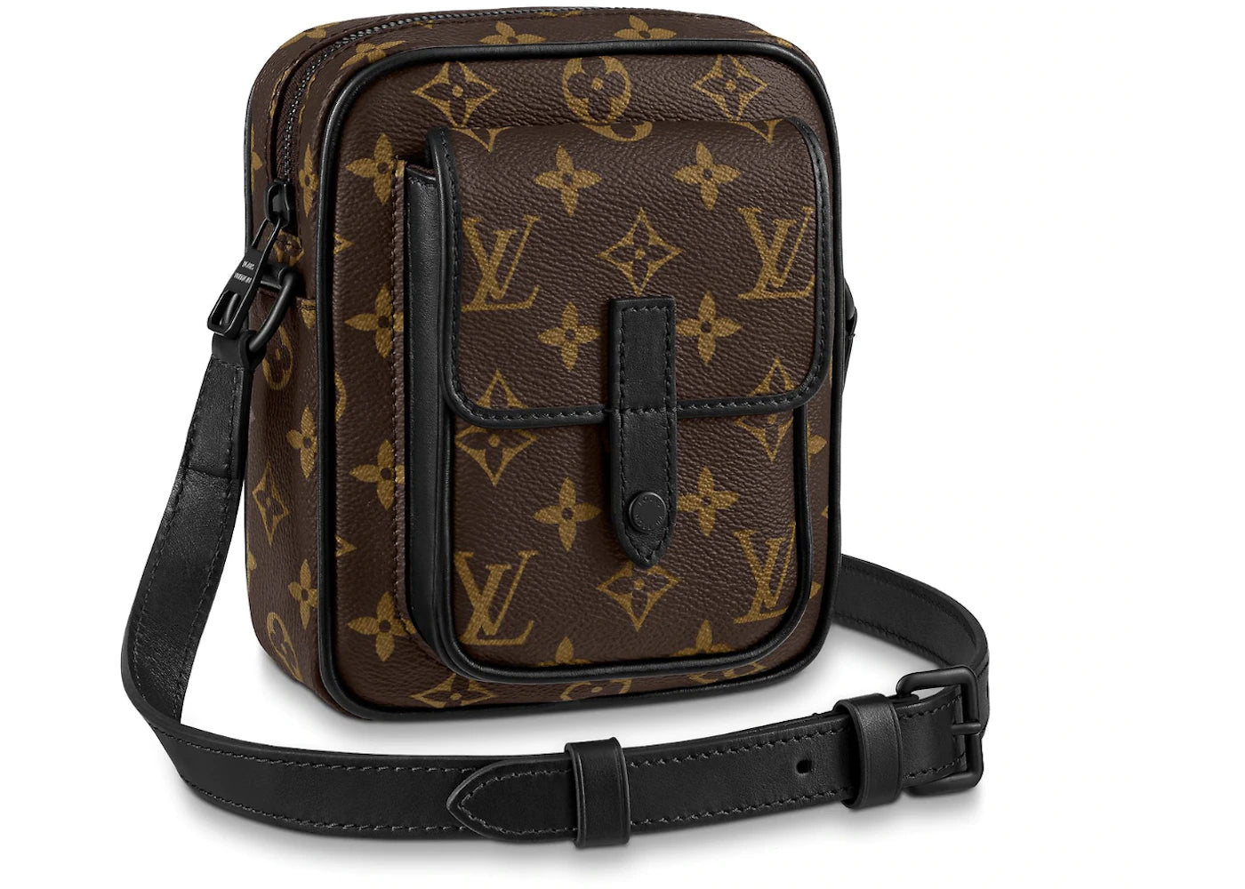 Louis Vuitton Christopher Wearable Wallet Monogram Macassar Brown/Black - vue secondaire A
