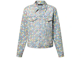 Louis Vuitton Damier Denim Trucker Jacket Multicolor - vue 360