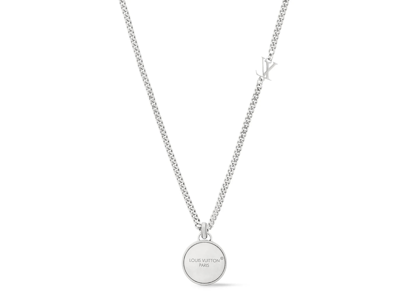 Louis Vuitton Damier Staples Pendant Silver - vue secondaire A