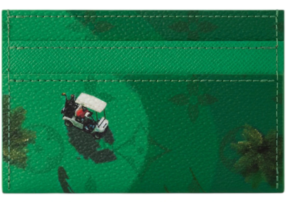 Louis Vuitton Golf Double Card Case Green - vue secondaire B