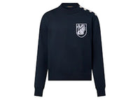Louis Vuitton Embroidered Cotton-Blend Crewneck Navy Blue