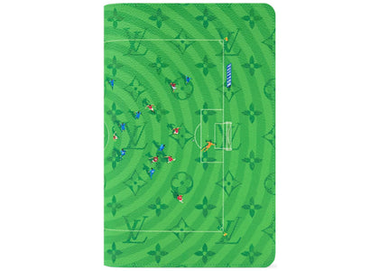 Louis Vuitton Emily Football Notebook Cover Green - authentic Louis Vuitton product