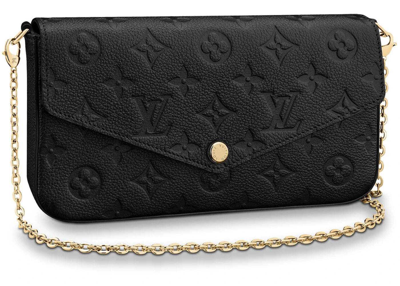 Louis Vuitton Felicie Pochette Monogram Empreinte Black - vue 360