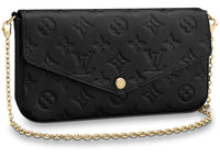 Louis Vuitton Felicie Pochette Monogram Empreinte Black
