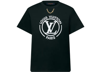 Louis Vuitton Flocked LV T-shirt Black/White