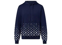 Louis Vuitton Gradient Cotton Hoodie Navy Blue