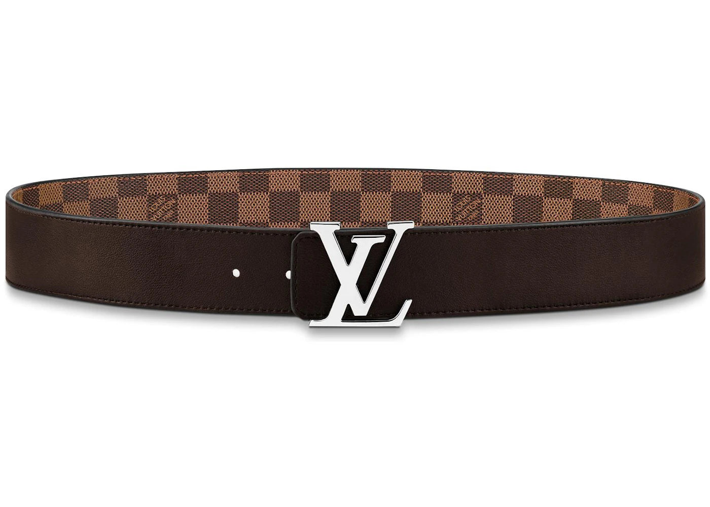 Louis Vuitton Initiales Reversible Belt Damier Ebene 40MM Brown - vue secondaire B